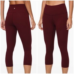 Lululemon Wunder Under Crop in Plum 6